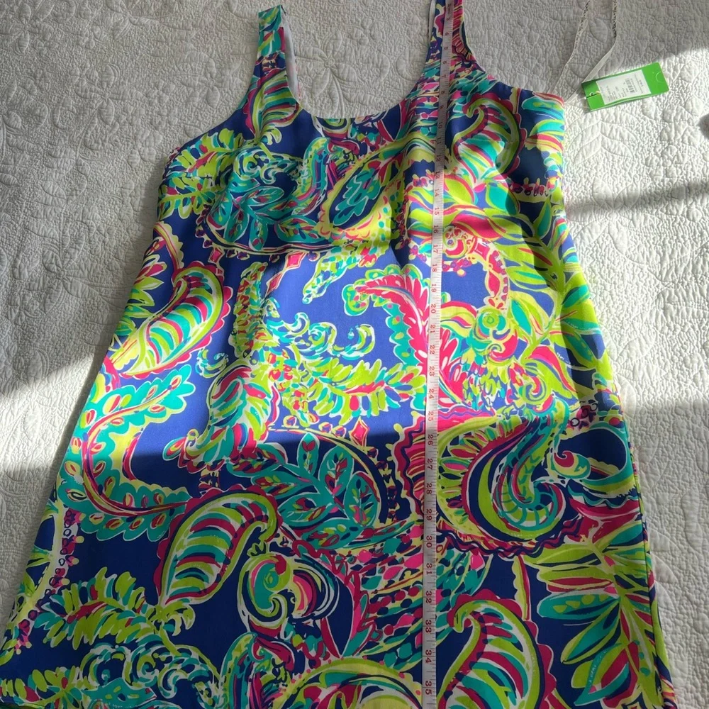 NWT Lilly Pulitzer XL Poppy Dress In ‘Toucan Play’ Print 100% silk w/poly lining - Picture 3 of 16